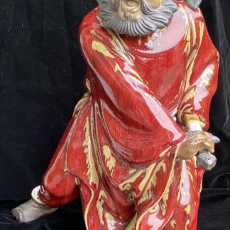 Master Ceramicist Liu Zemian's Work Drawing Sword Zhong Kui 1